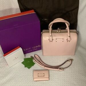 Kate Spade Light Pink Satchel with wallet